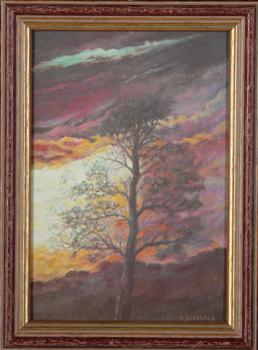 Heinz Dodenhoff, Worpswede, ""Einsamer Baum"