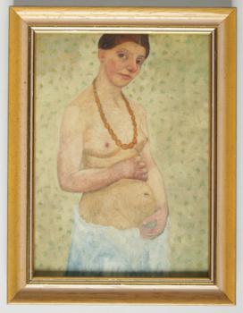 Paula Modersohn-Becker, "Selbstbildnis am 6. Hochzeitstag, 1906"