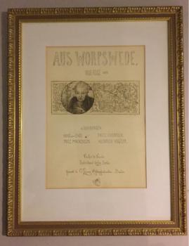 Heinrich Vogeler/Fritz Mackensen, Worpswede, Ornament, Titelblatt zur Mappe "Aus Worpswede", 1897