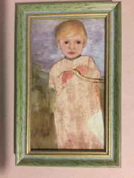 Paula Modersohn-Becker, Worpswede, "Kleines Mädchen mit Perlenkette, 1902"