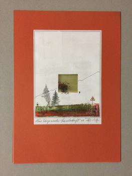 Hans J. Burmeister, Worpswede, Collage "Neue Worpsweder Landschaft", Nr. 63