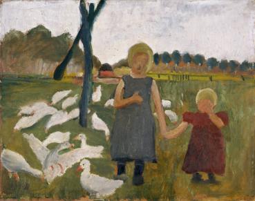 Paula Modersohn Becker "Zwei Kinder mit Enten"