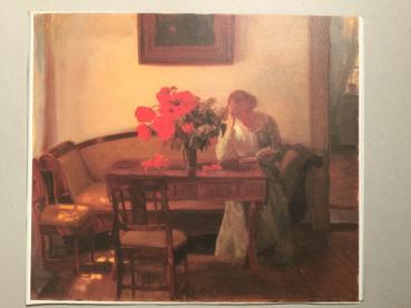 Anna Ancher, Skagen, "Interieur mit lesender Dame, 1905"