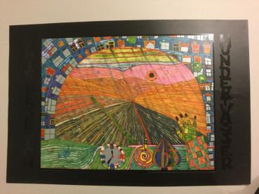 Hundertwasser, Friedensreich,, "Der Weg von dir zu mir zurück"