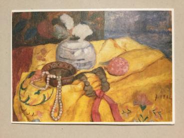 Paula Modersohn-Becker, Worpswede, "Stilleben mit gelben Tuch und Perlenkette, 1902"