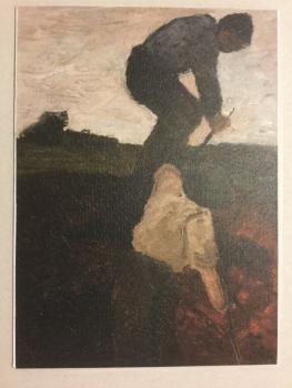 Paula Modersohn-Becker, Worpswede, "Zwei Männer beim Torfstechen, um 1900"