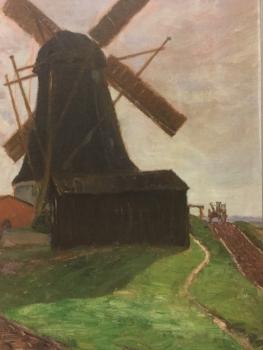 Fritz Mackensen, Worpswede, "Die Windmühle in Worpswede", 1910
