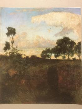 Otto Modersohn, Worpswede, "Moorwand mit großer Wolke", um 1893
