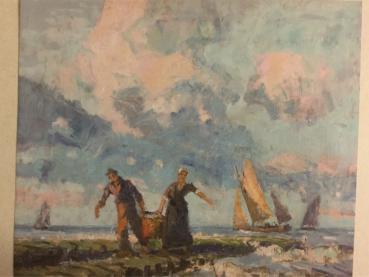 Poppe Folkerts, Norderney, 1875 - 1949, "Heimkehr vom Fischfang", 1949