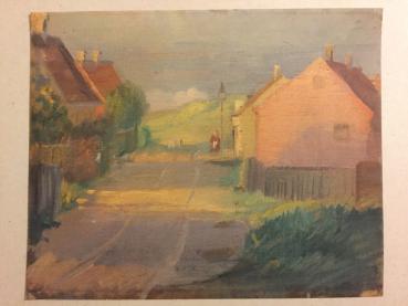 Anna Ancher, 1859 - 1935, Skagen, "Osterbyweg in Skagen", um 1915