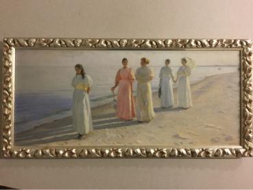 Michael Ancher, 1849 - 1927, Skagen, "Ein Spaziegang am Strand", 1896