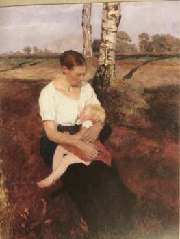 Paula Mopdersohn-Becker, Worpswede, "Mutter und Kind", 1892