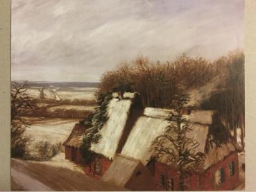Hans am Ende, Worpswede, "Die alte Schmiede im Winter", um 1900