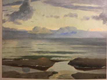 Michael Ancher, 1849 - 1927, Skagen, "Abend an der Nordsee",1892