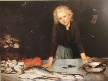 Aline von Kapff, 1842-1936, "Fischverkäuferin"
