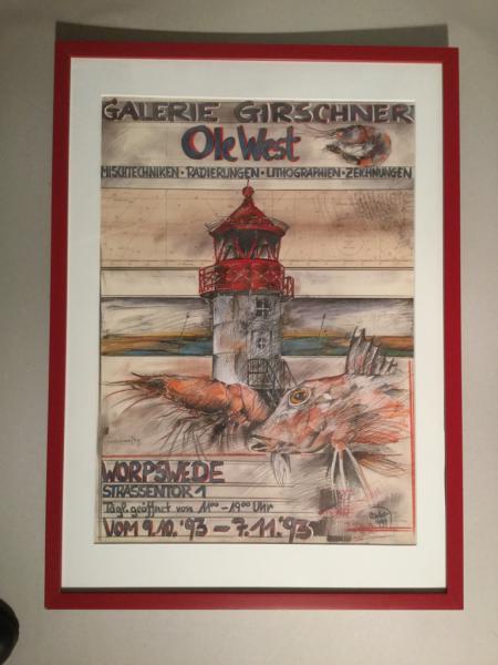 Ole West, "Ausstellungsplakat, Galerie Girschner, 1993"
