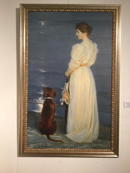 Peder Severin Kroyer, Skagen, "Dame mit Hund"