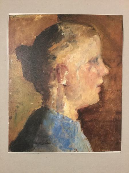 Paula Modersohn-Becker, Worpswede, "Brustbild einer jungen Frau um 1899"