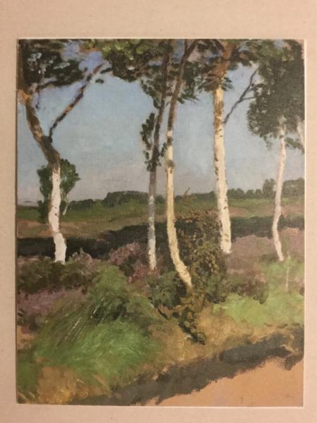 Otto Modersohn, Worpswede, "Birken im Moor, um 1903"