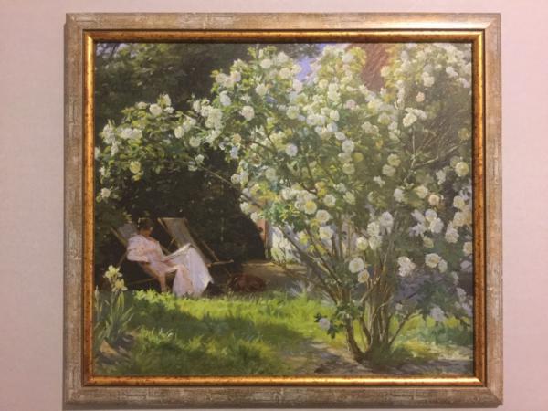 Peder Severin Kroyer, Skagen, "Rosen im Garten"