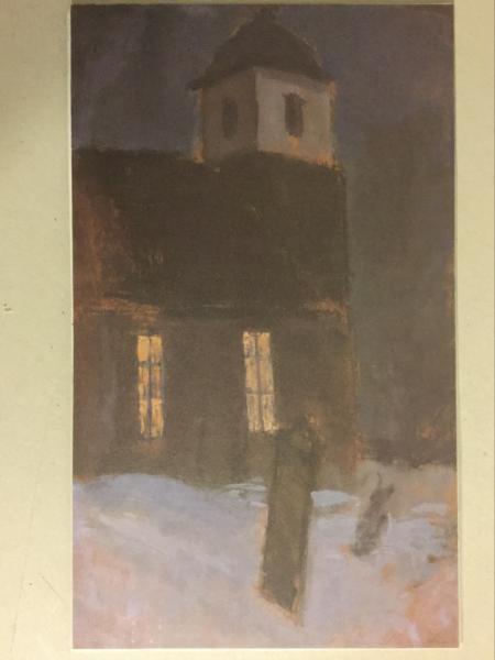 Fritz Mackensen, Worpswede, "Worpsweder Kirche", 1900