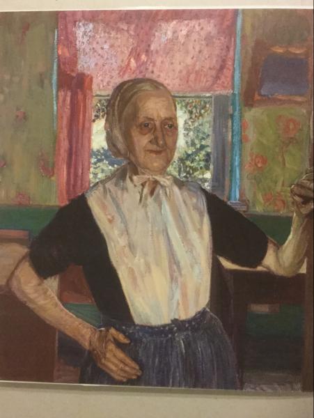 Fritz Mackensen, Worpswede, "Frau am Fenster" um 1900