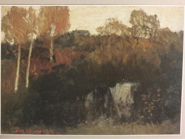 Otto Modersohn, Worpswede, "Herbst am Sumpf", um1893