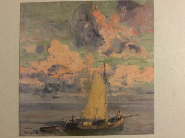 Poppe Folkerts, Norderney, 1875 - 1949, "Morgens auf ruhigem Meer", um 1930