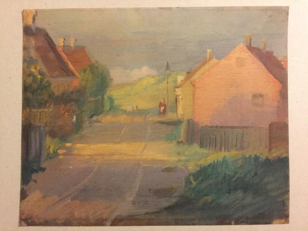 Anna Ancher, 1859 - 1935, Skagen, "Osterbyweg in Skagen", um 1915