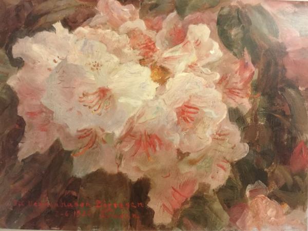 Laurits Taxen, 1853-1927, Skagen, "Rhododendronblüte,1926